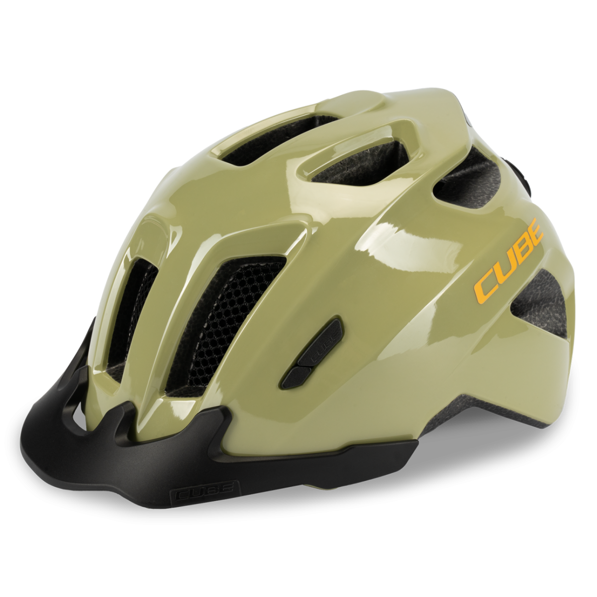 CUBE FINK kids helmet - Light olive