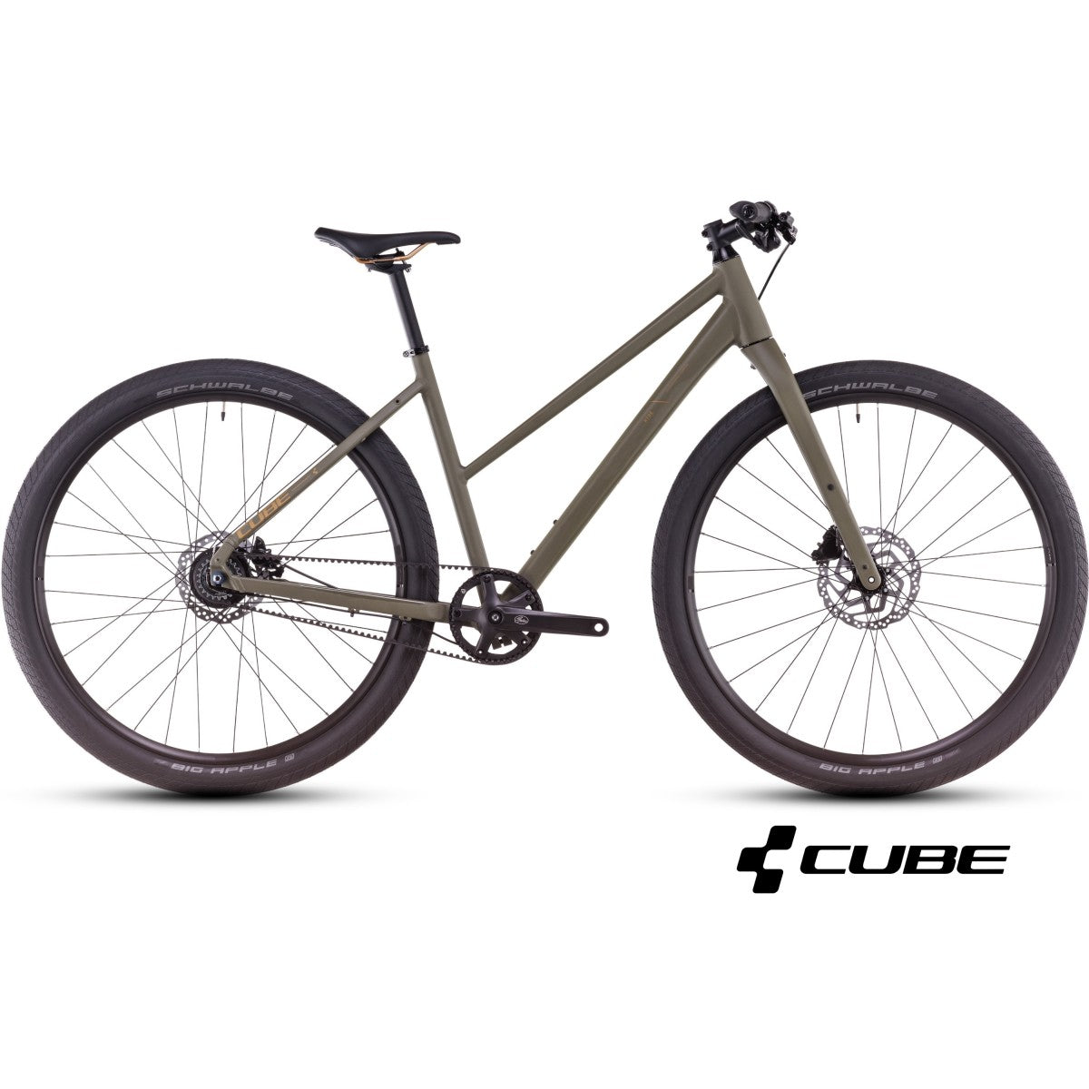 CUBE HYDE PRO 29 city bike - dustyolive´n´gold - CUBE - Evelostore