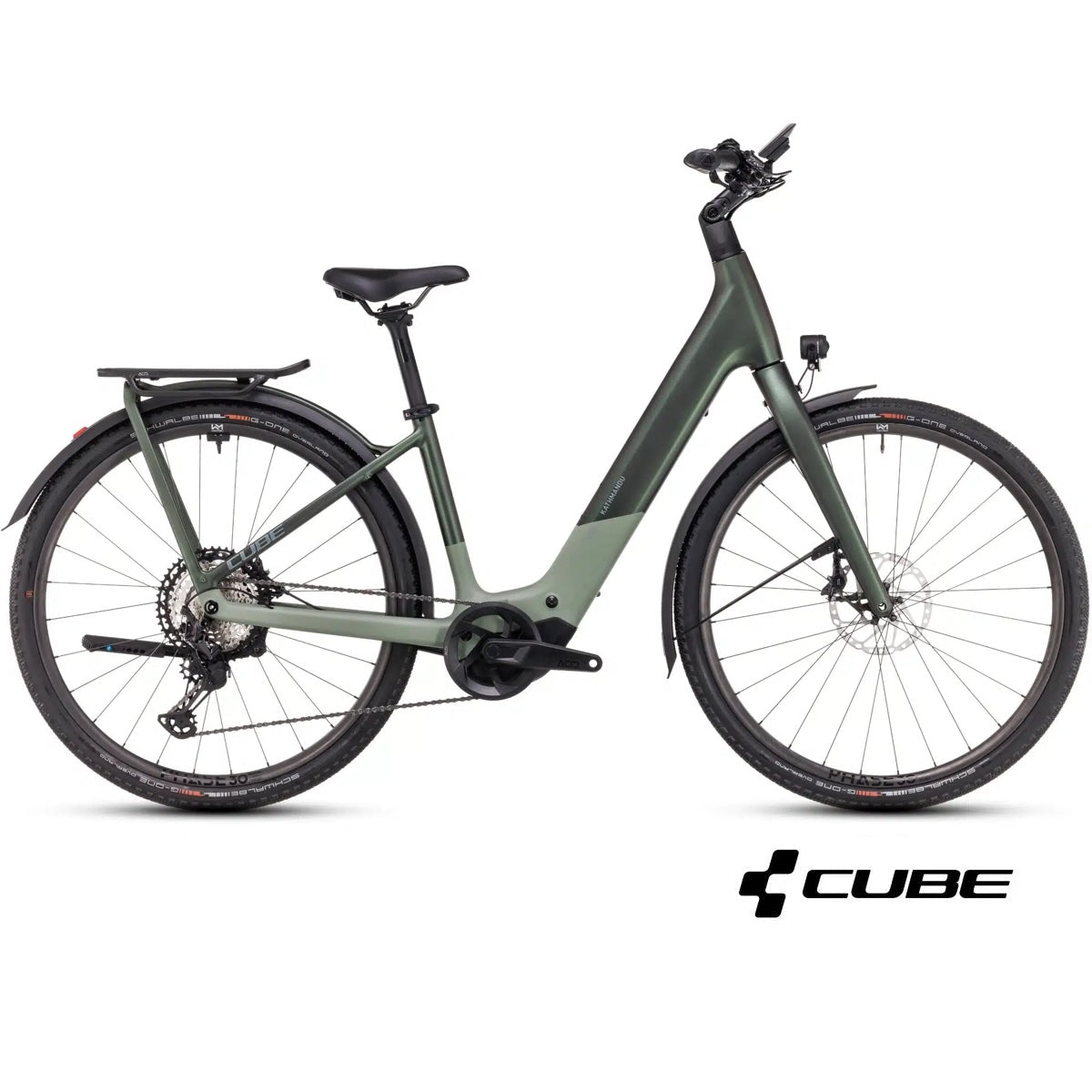 CUBE KATHMANDU HYBRID C:62 SLX 400X sähköpyörä - stellar n origano green