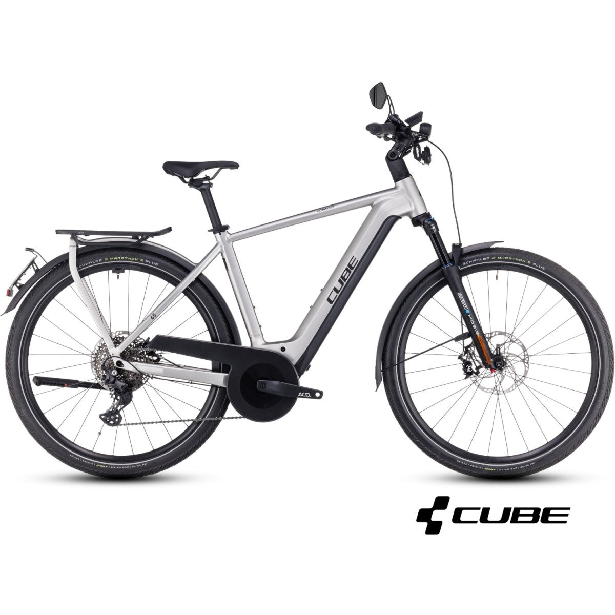 CUBE KATHMANDU HYBRID 45 750 28 electric bike - grey´n´reflex - CUBE - Evelostore