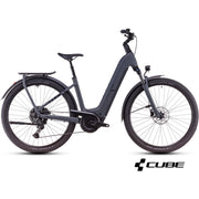 CUBE KATHMANDU HYBRID ONE 800 28 electric bike - shadowgrey´n´black - CUBE - Evelostore