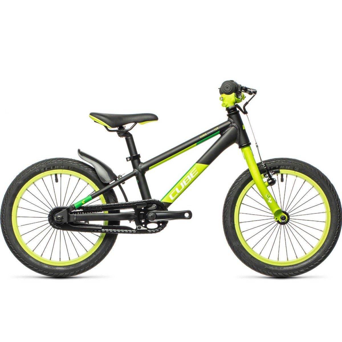 CUBE CUBIE 160 kids bicycle - black/green - CUBE - Evelostore