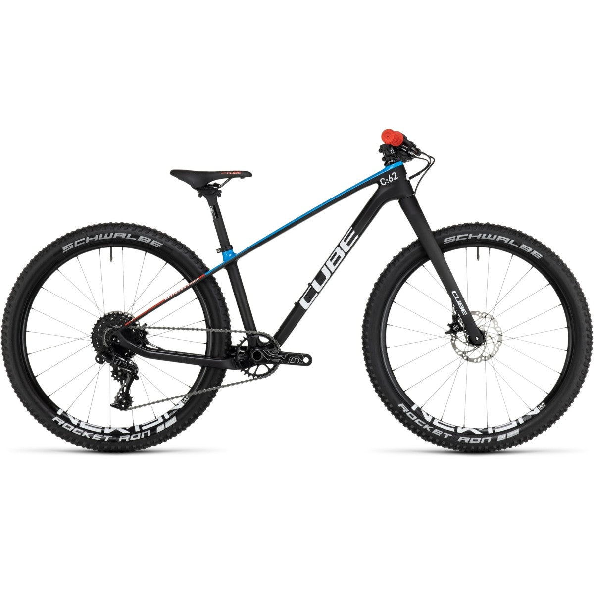 CUBE ELITE 240 C:62 SLX carbon kids bicycle - carbon/blue/red - CUBE - Evelostore