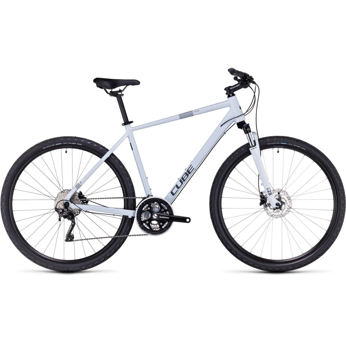 CUBE NATURE PRO 28 crossbike - frostwhite´n´grey - CUBE - Evelostore