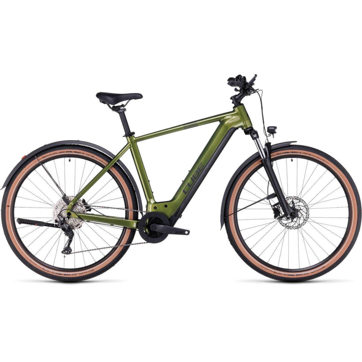 CUBE NURIDE HYBRID PRO 750 ALLROAD 28 electric bike - shinymoss´n´black - CUBE - Evelostore