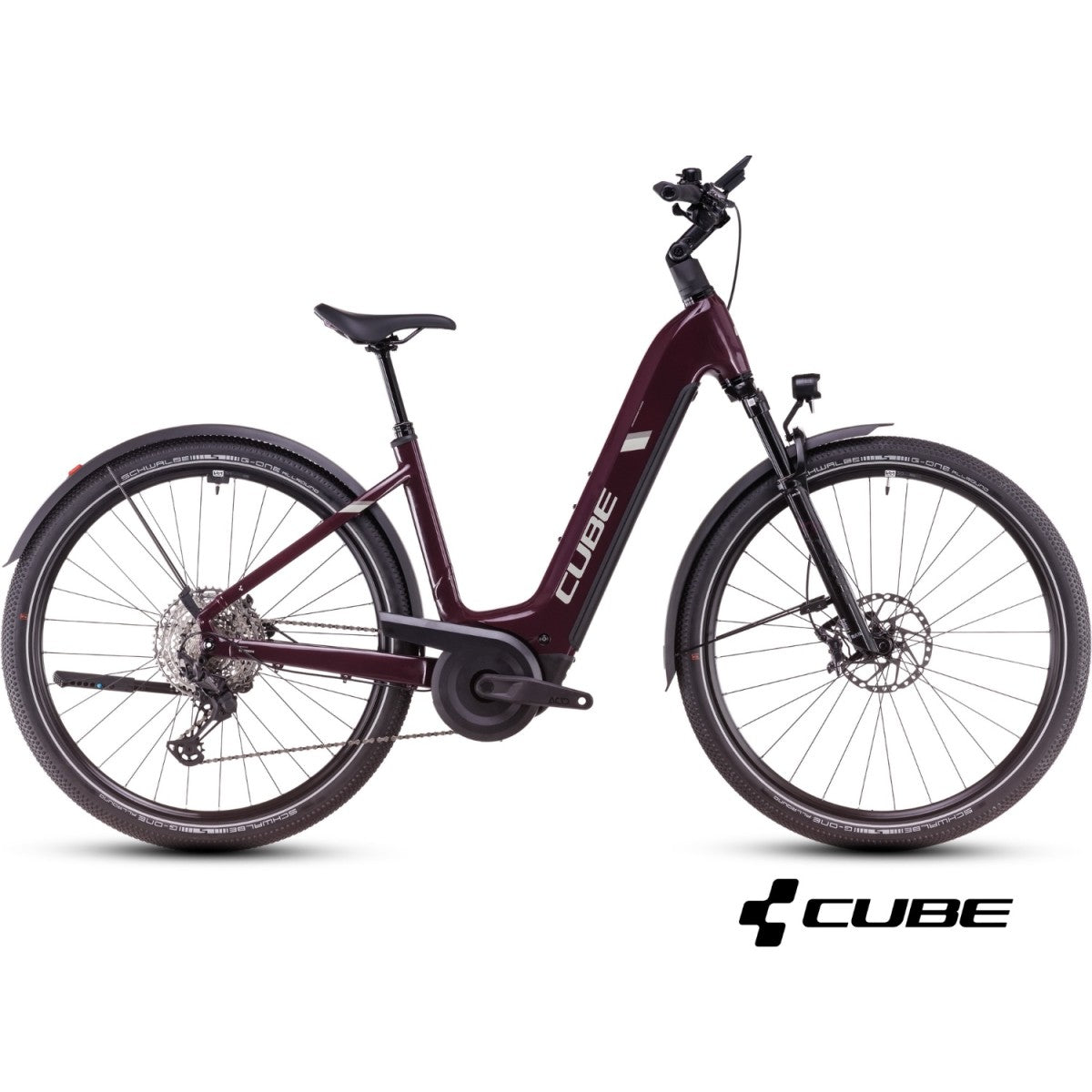 CUBE NURIDE HYBRID SLX 800 ALLROAD 28 electric bike - amarone´n´lunar - CUBE - Evelostore