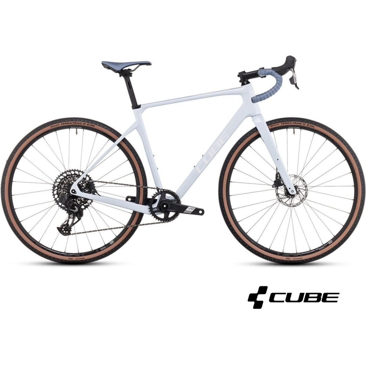 CUBE NUROAD C:62 EX 28 gravel bike - frostwhite´n´white