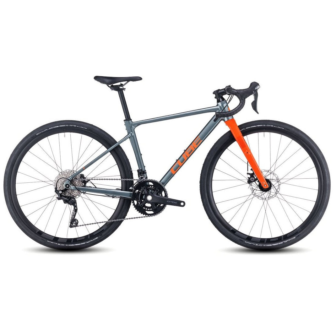 CUBE NUROAD ROOKIE gravel bicycle - smokeyfir/orange
