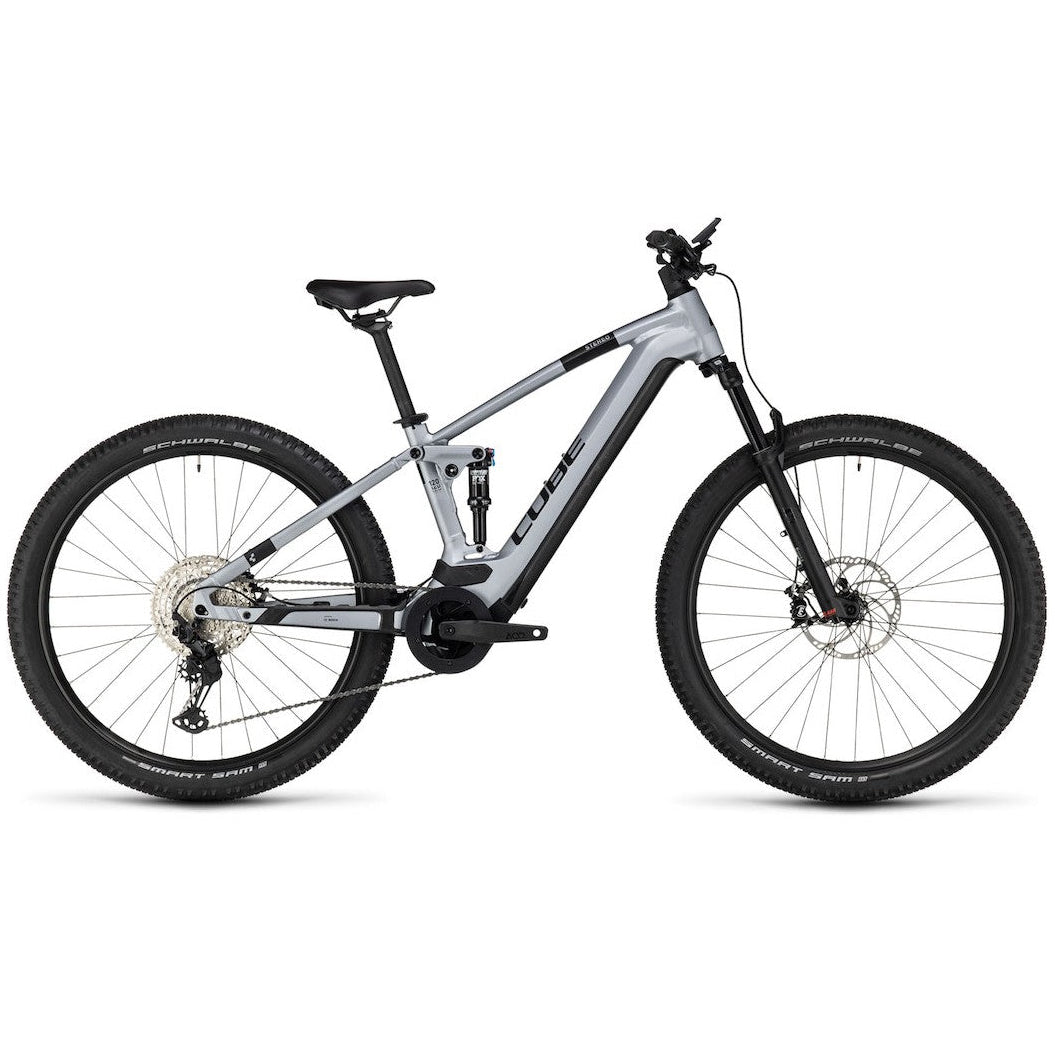 CUBE STEREO HYBRID 120 RACE 750 29 electric mountainbike - polarsilver´n´black