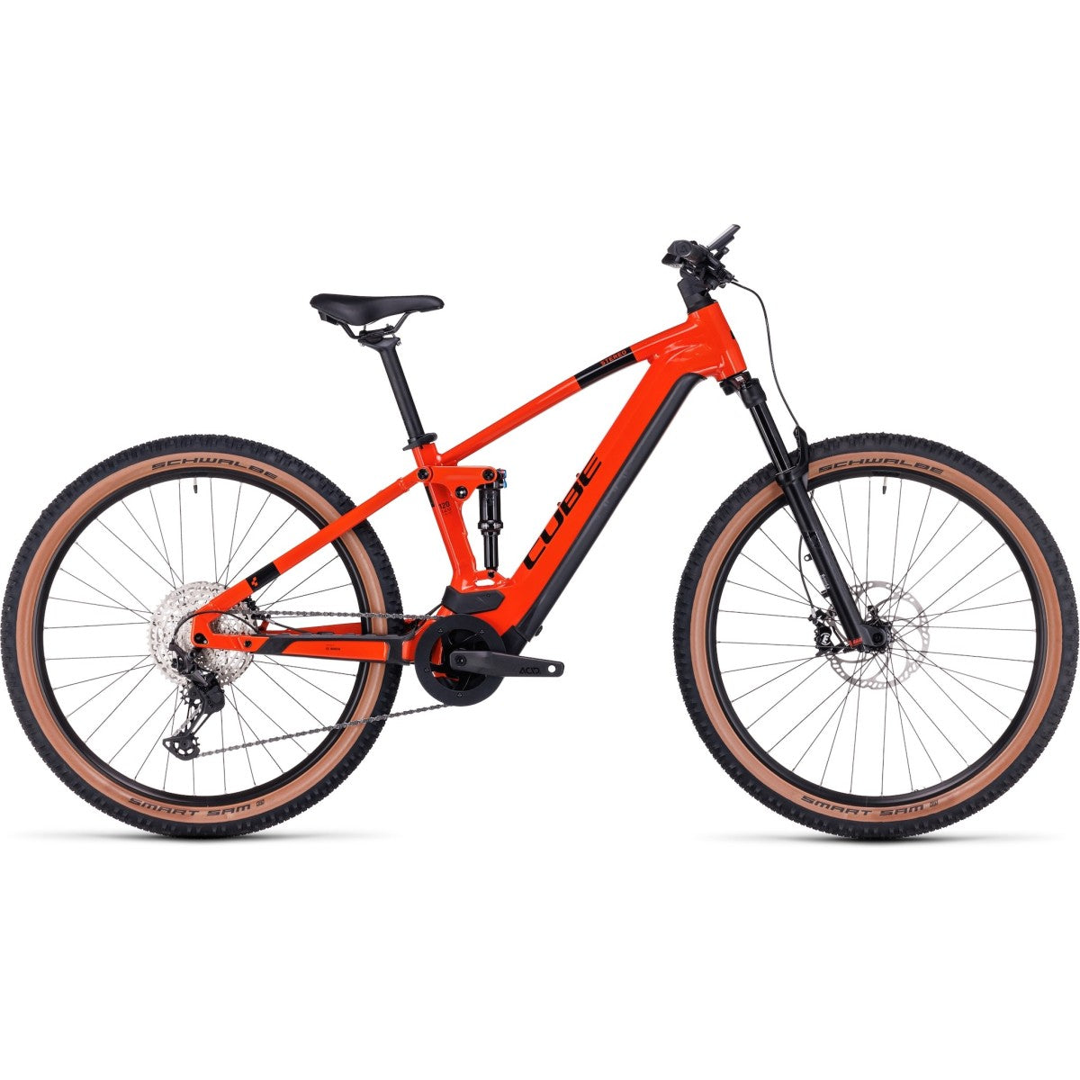 CUBE STEREO HYBRID 120 RACE 750 29 electric mountainbike - sparkorange´n´black