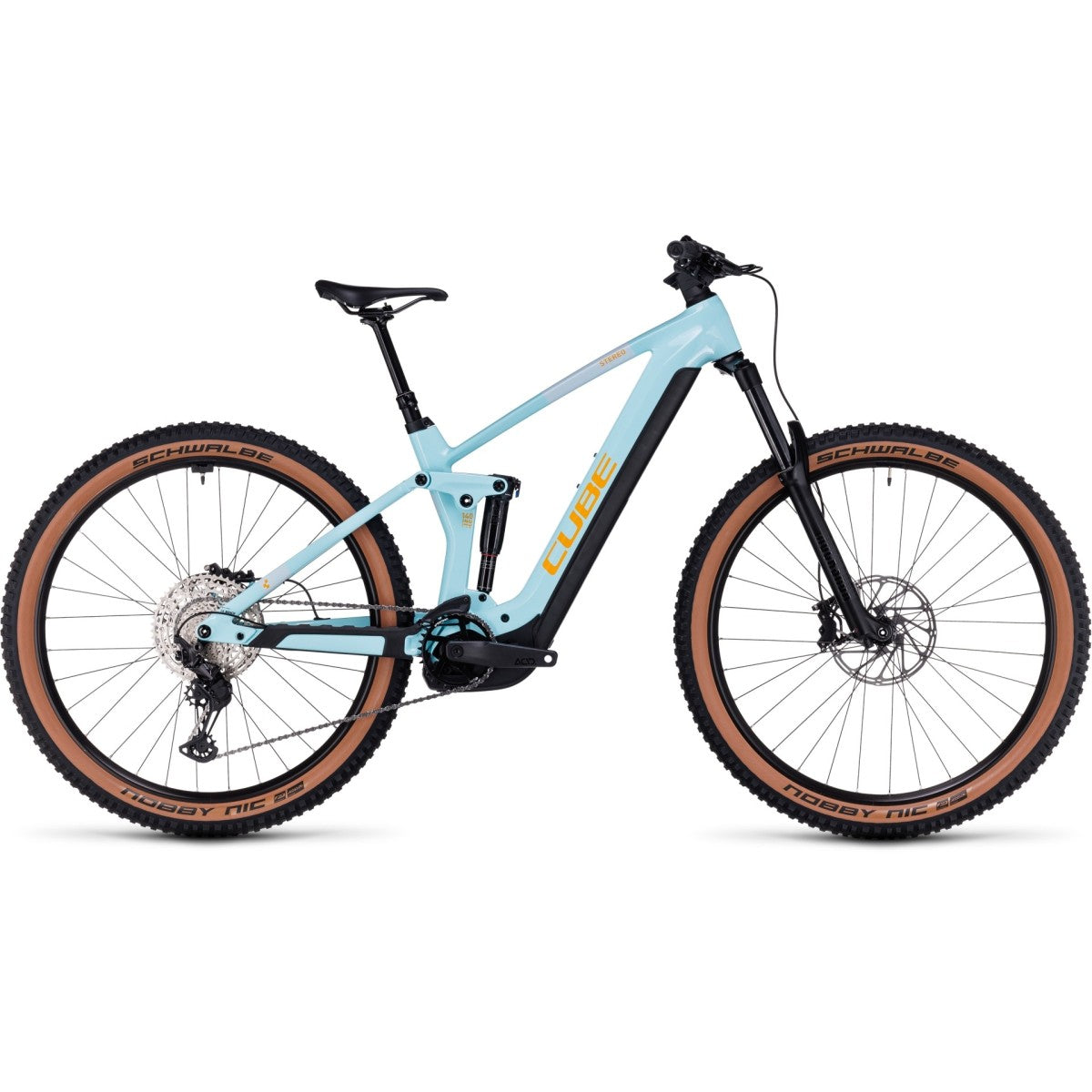 CUBE STEREO HYBRID 140 HPC RACE 750 29 electric bike - dazzle´n´orange