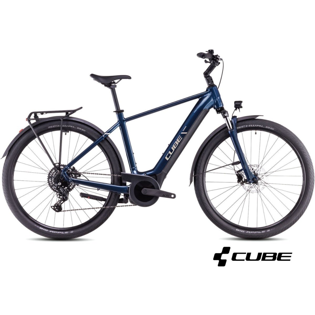 CUBE TOURING HYBRID ONE 500 28 electric bike - deepsea´n´chrome - CUBE - Evelostore