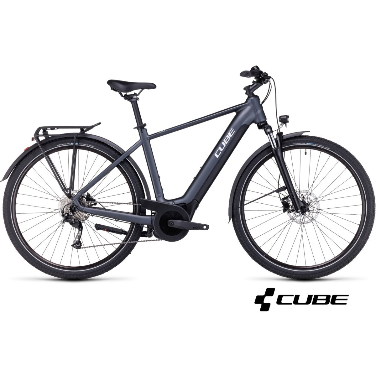 CUBE TOURING HYBRID ONE 625 28 vélo électrique – grey´n´white