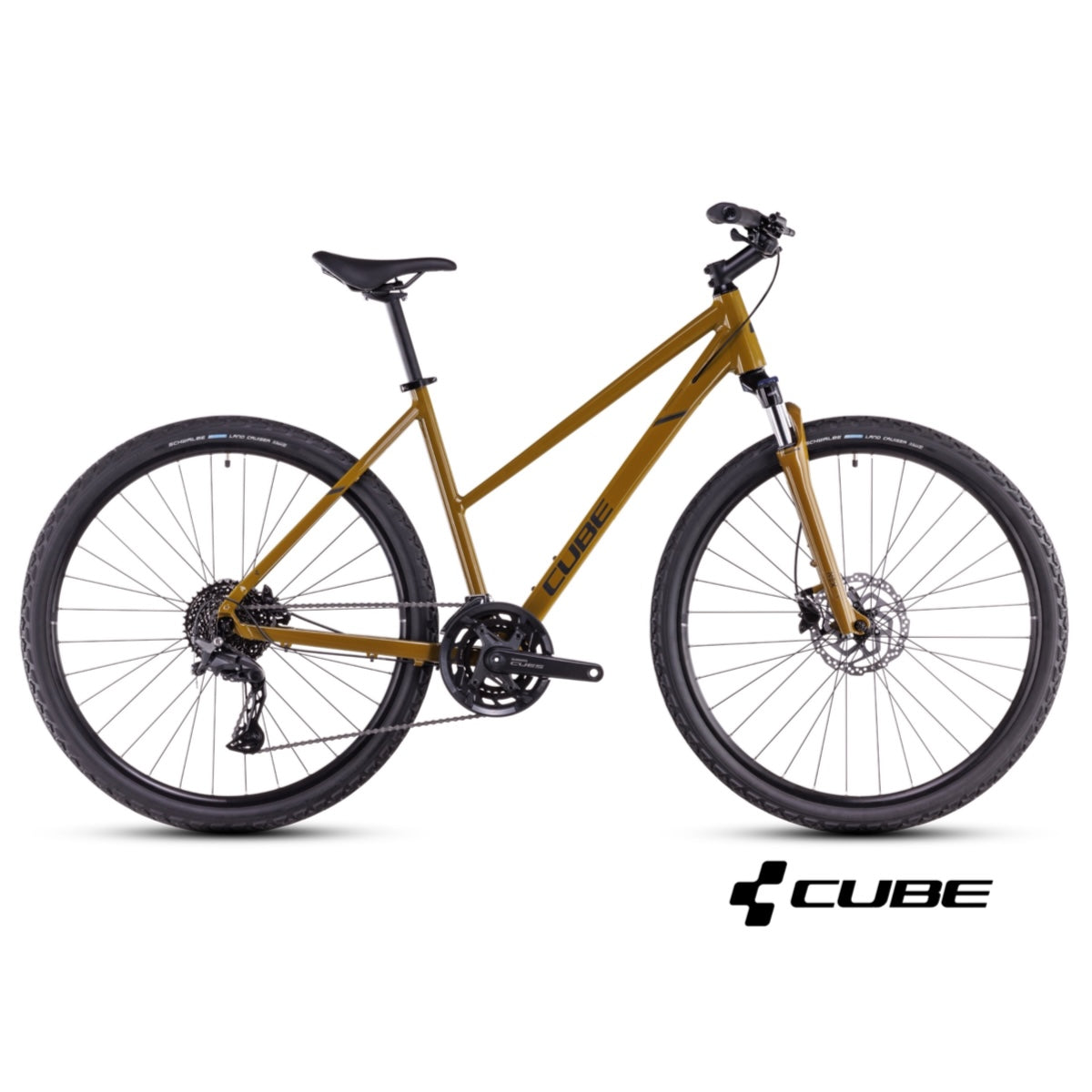 CUBE NATURE PRO Trapeze trekking bike - willowgreen n black