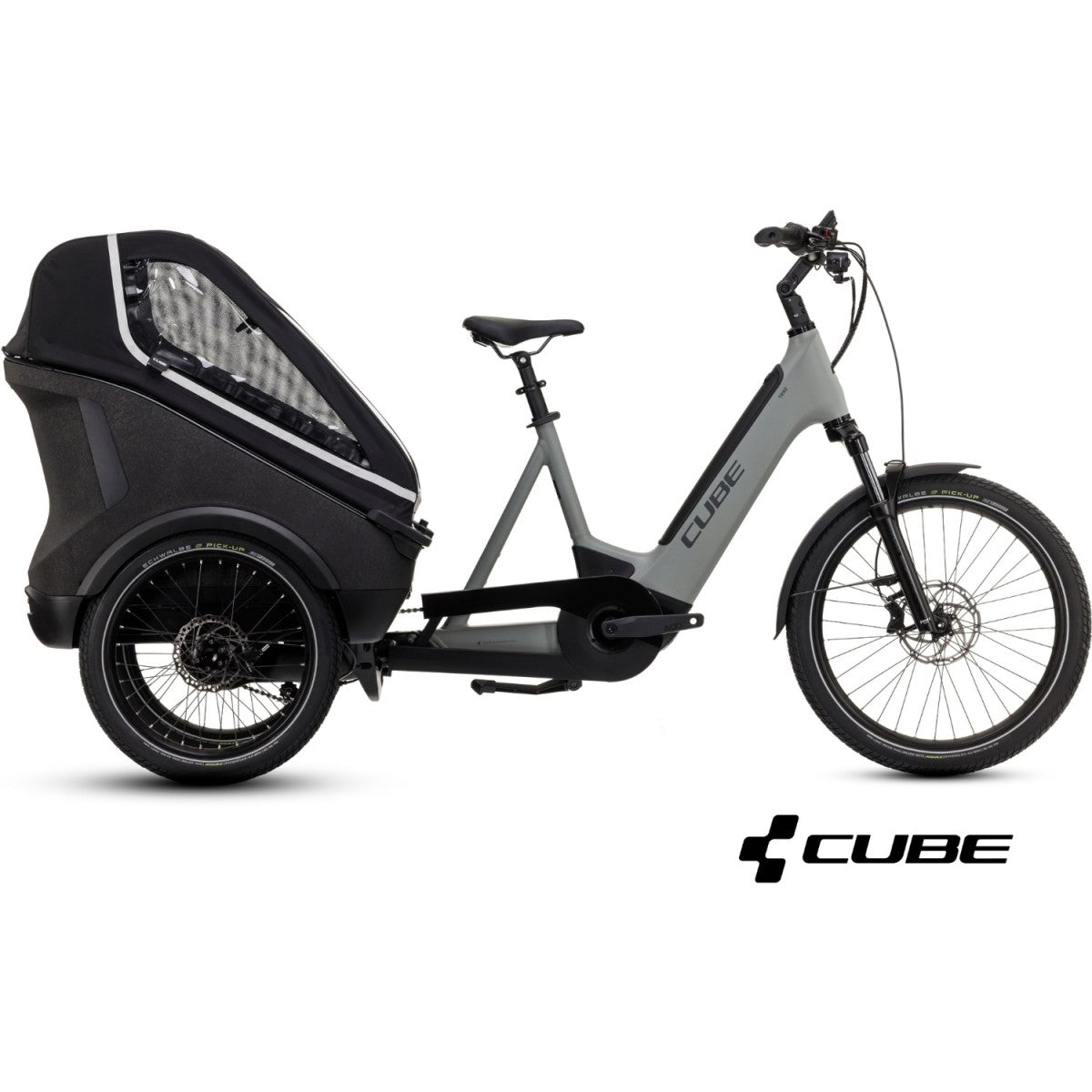 CUBE TRIKE FAMILY HYBRID 1500 24/20 vélo cargo électrique – swampgrey´n´reflex