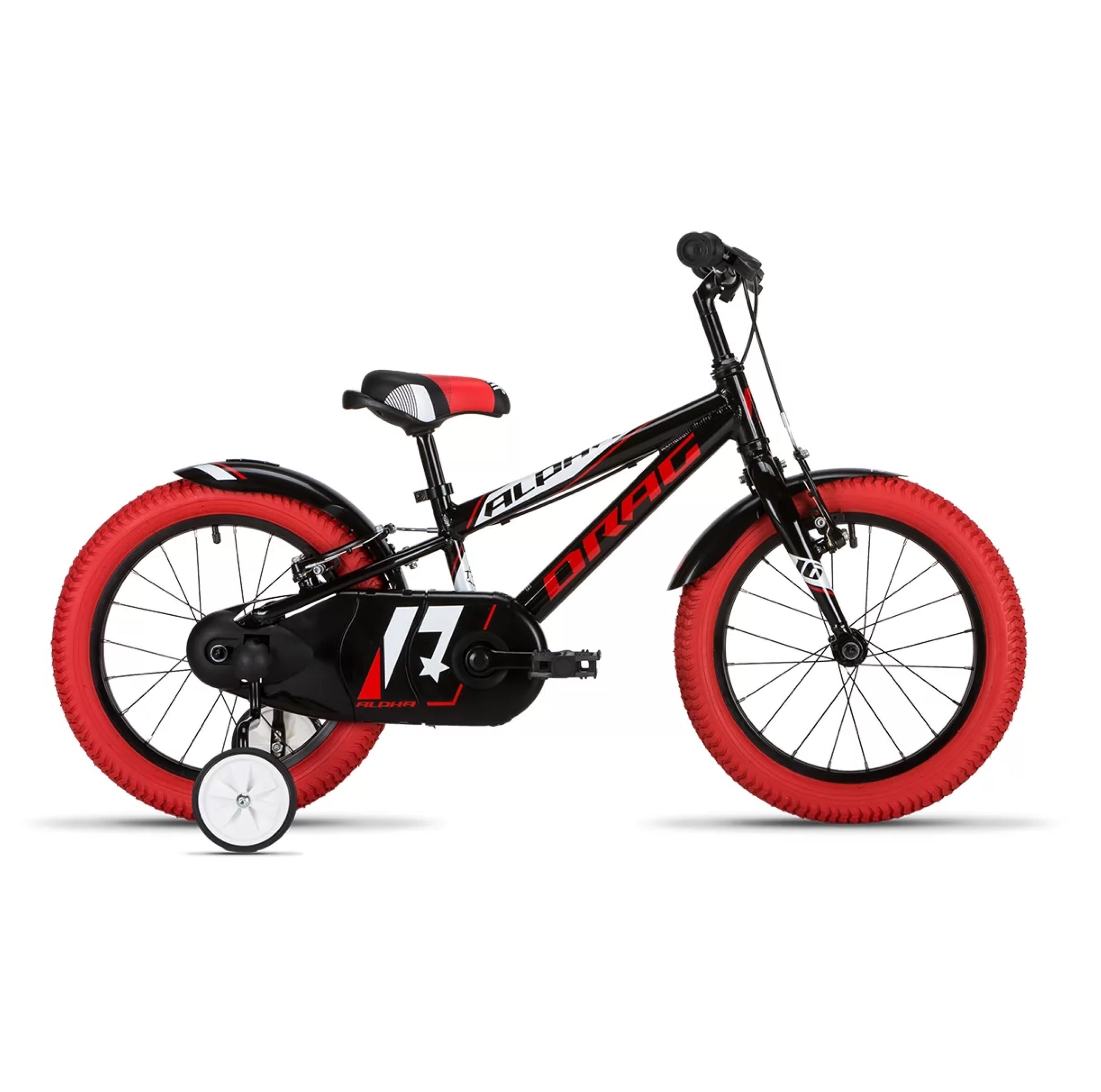 DRAG ALPHA 18 kids bike - black/red
