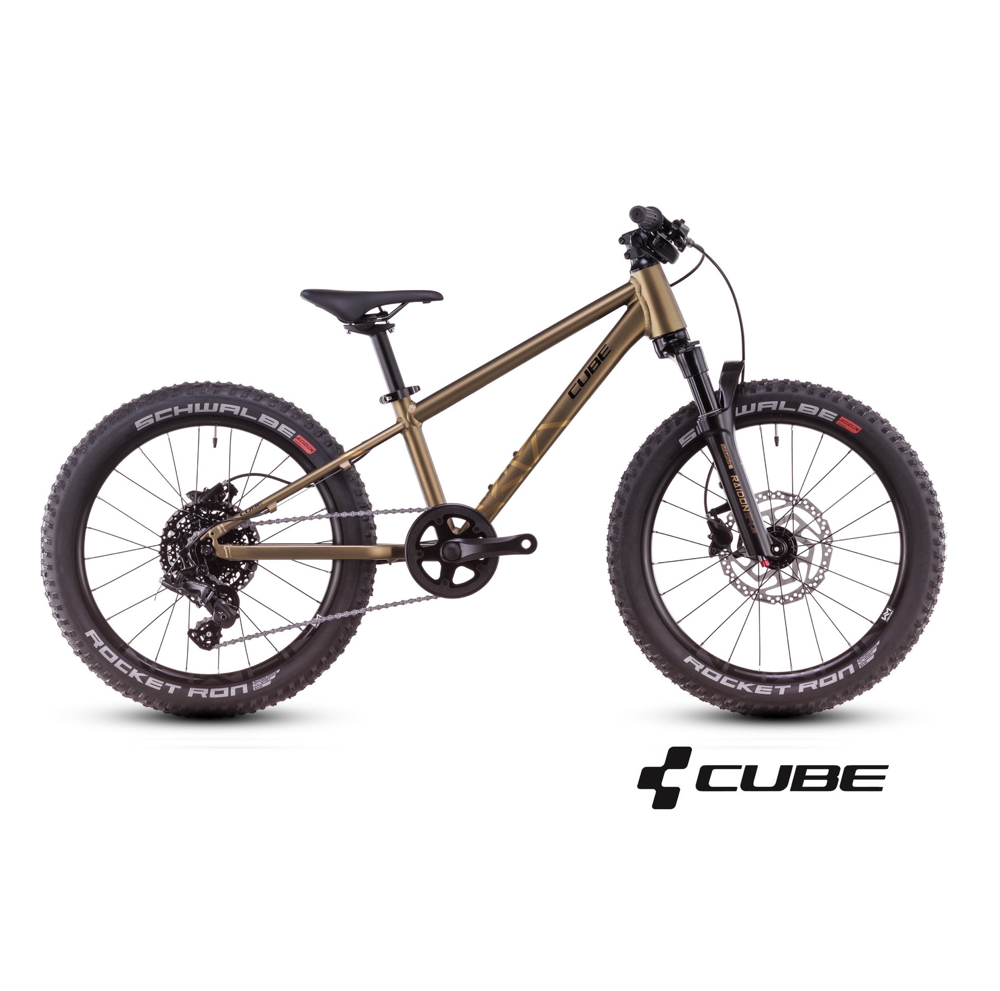 cube e bike bronze Cube Reaction 200 TM – Junior Mountain Bike with Suspension & Disc Brakes – Evelostore