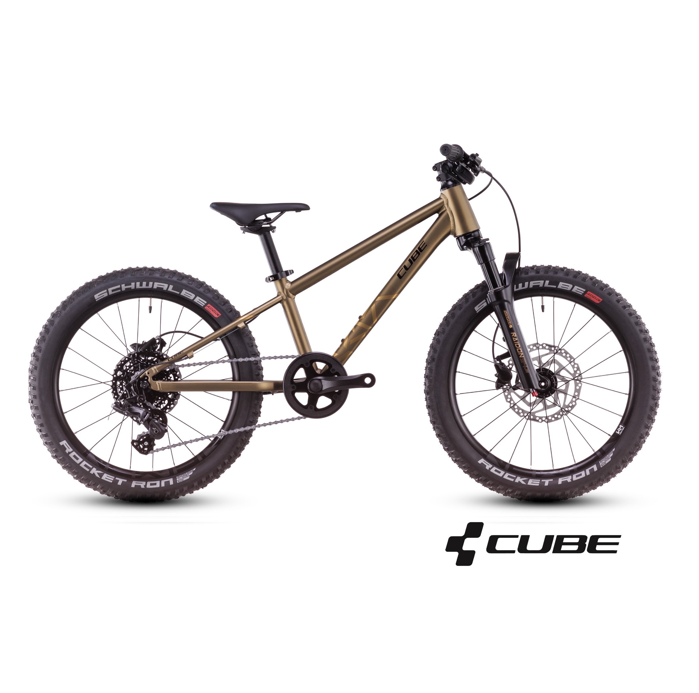 CUBE REACTION 200TM goldenlime´n´black bērnu velosipēds