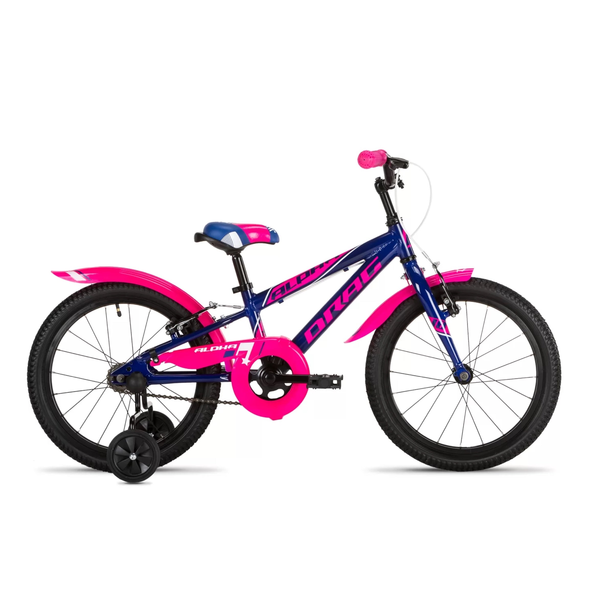 DRAG ALPHA 18 kids bike - pink/blue