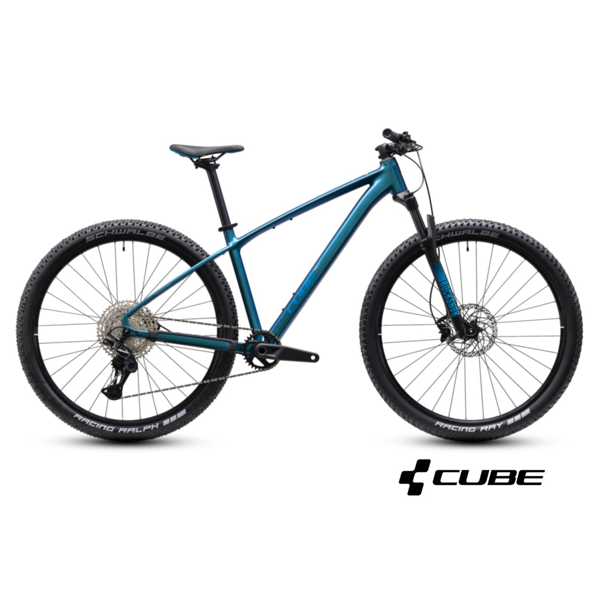 CUBE REACTION PRO 27.5 mountainbike - Smaragd / Blå 2027