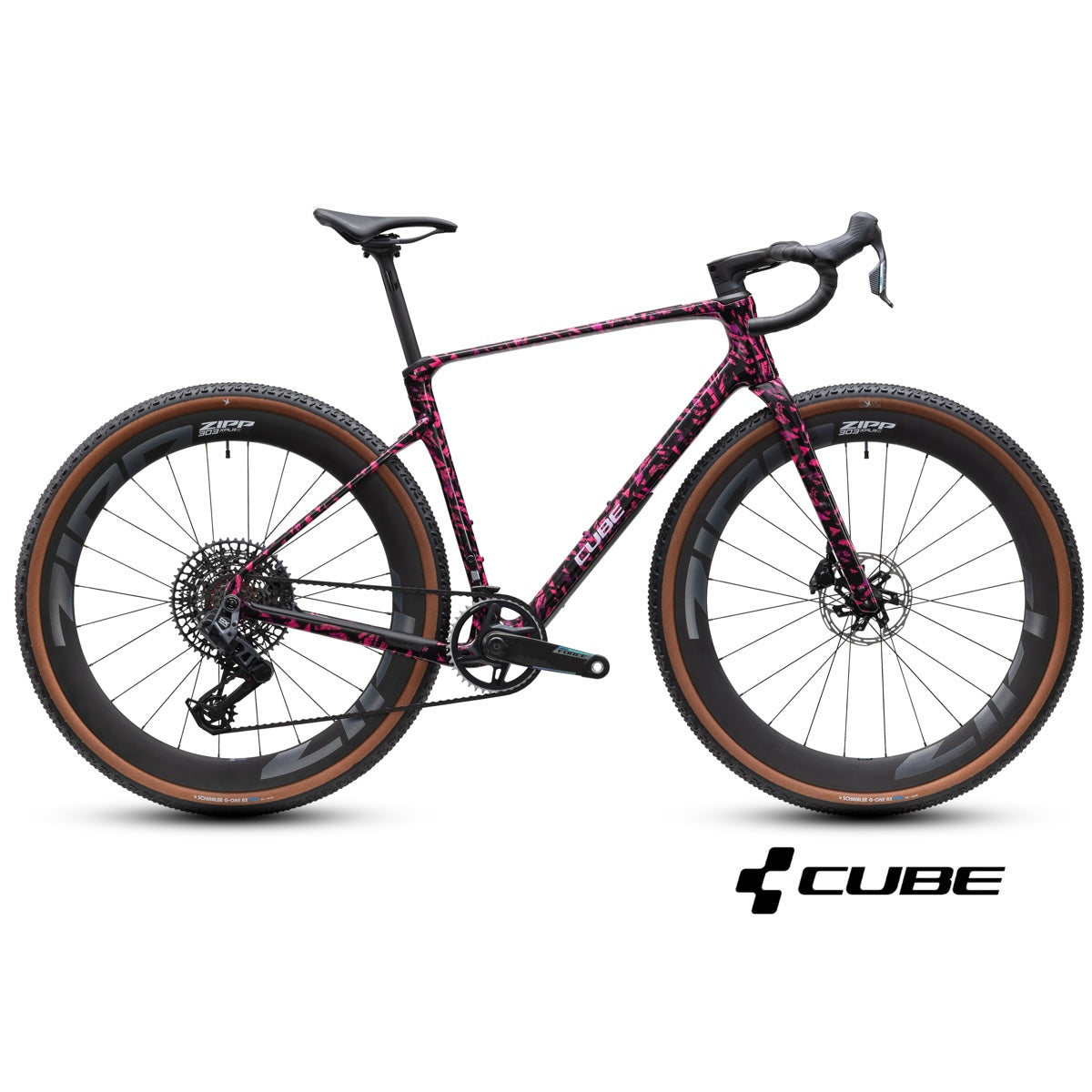 CUBE NUROAD C:62 SLX carbon-gravelcykel – Pinkaction / sort 2027