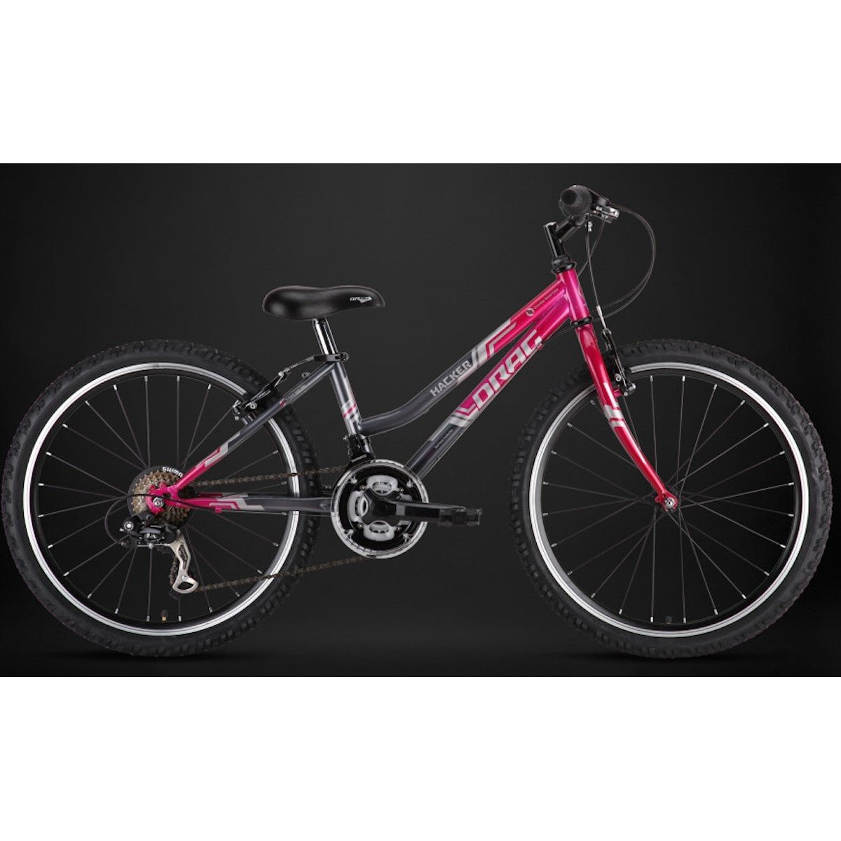 DRAG HACKER LADY 26" bicycle - grey/purple - DRAG - Evelostore