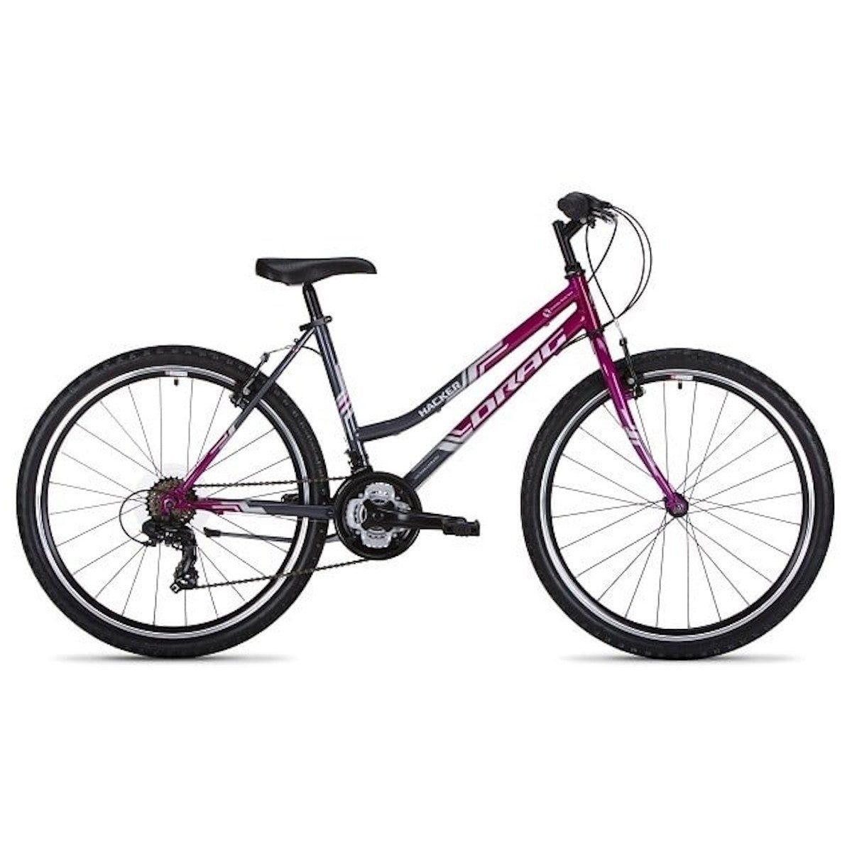 DRAG HACKER LADY 26" bicycle - grey/purple - DRAG - Evelostore