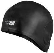 AQUAS - SPEED EAR CAP Big silicone swim cap - black - AQUA - SPEED - Evelostore