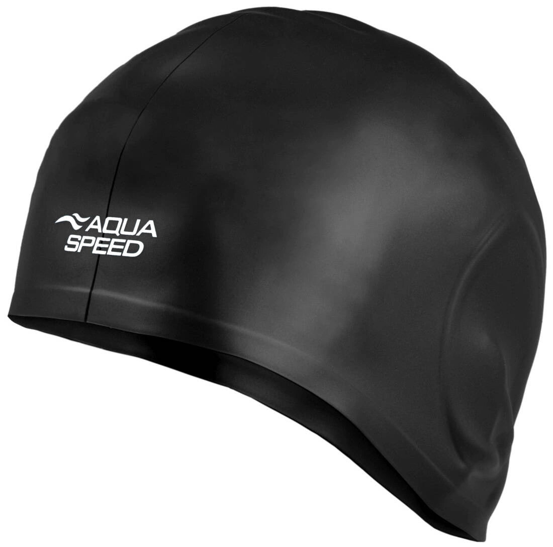 AQUAS - SPEED EAR CAP Big silicone swim cap - black - AQUA - SPEED - Evelostore