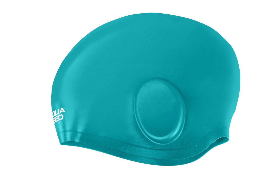 AQUAS - SPEED EAR CAP Big silicone swim cap - green - AQUA - SPEED - Evelostore