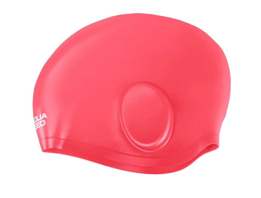 AQUAS - SPEED EAR CAP Big silicone swim cap - red - AQUA - SPEED - Evelostore