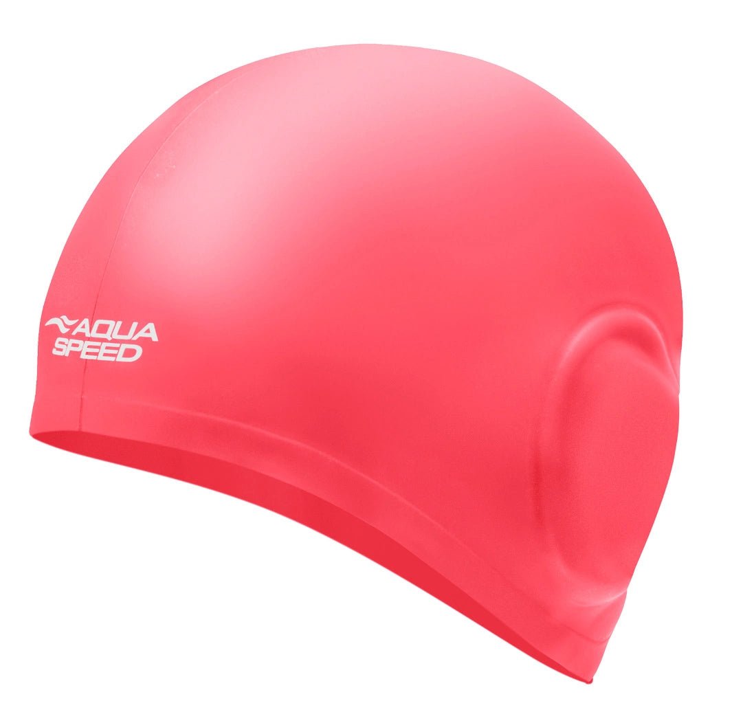AQUAS - SPEED EAR CAP Big silicone swim cap - red - AQUA - SPEED - Evelostore