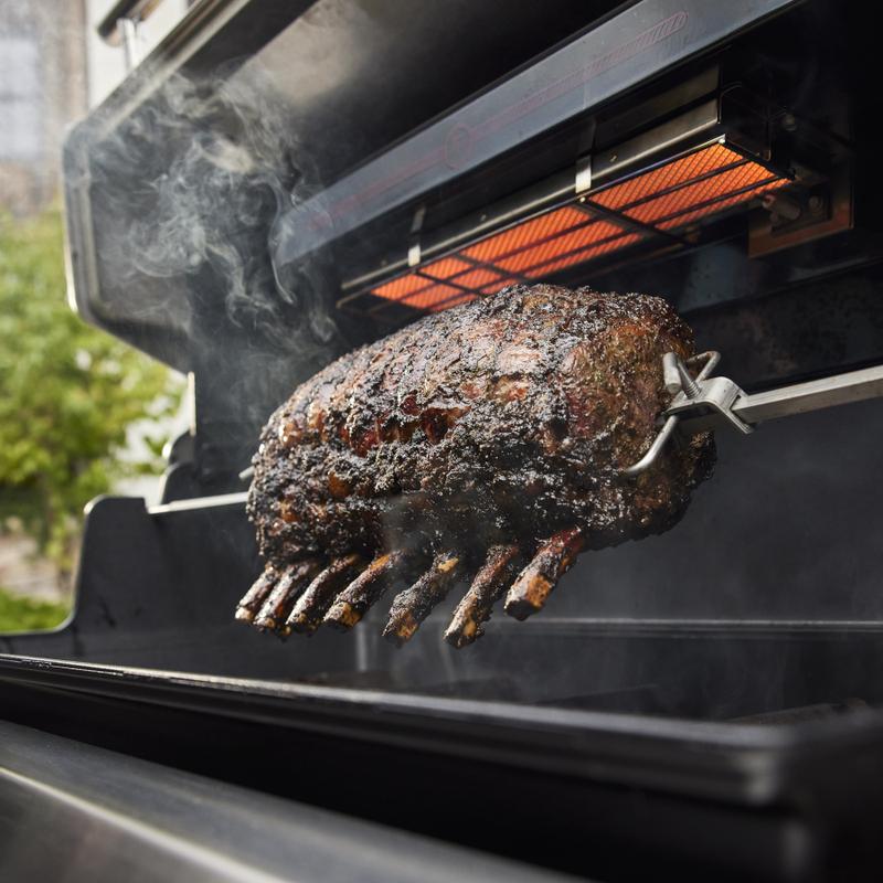 Inbyggd roterande grill ingår