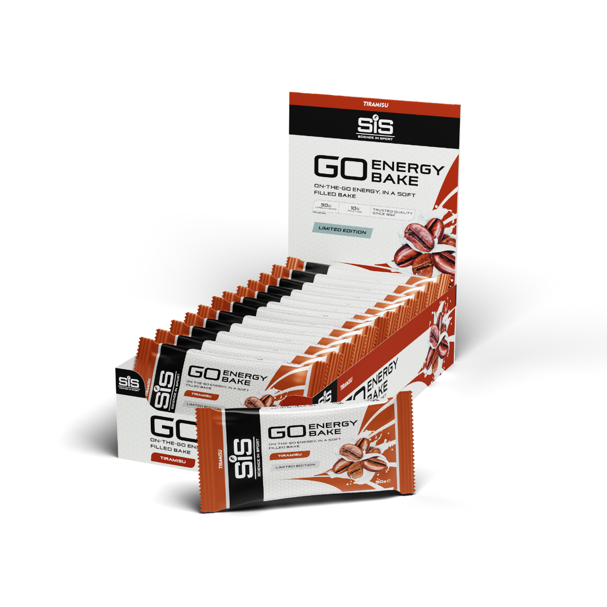 SIS GO ENERGY Bakes 12pcs x 50g - Tiramisu
