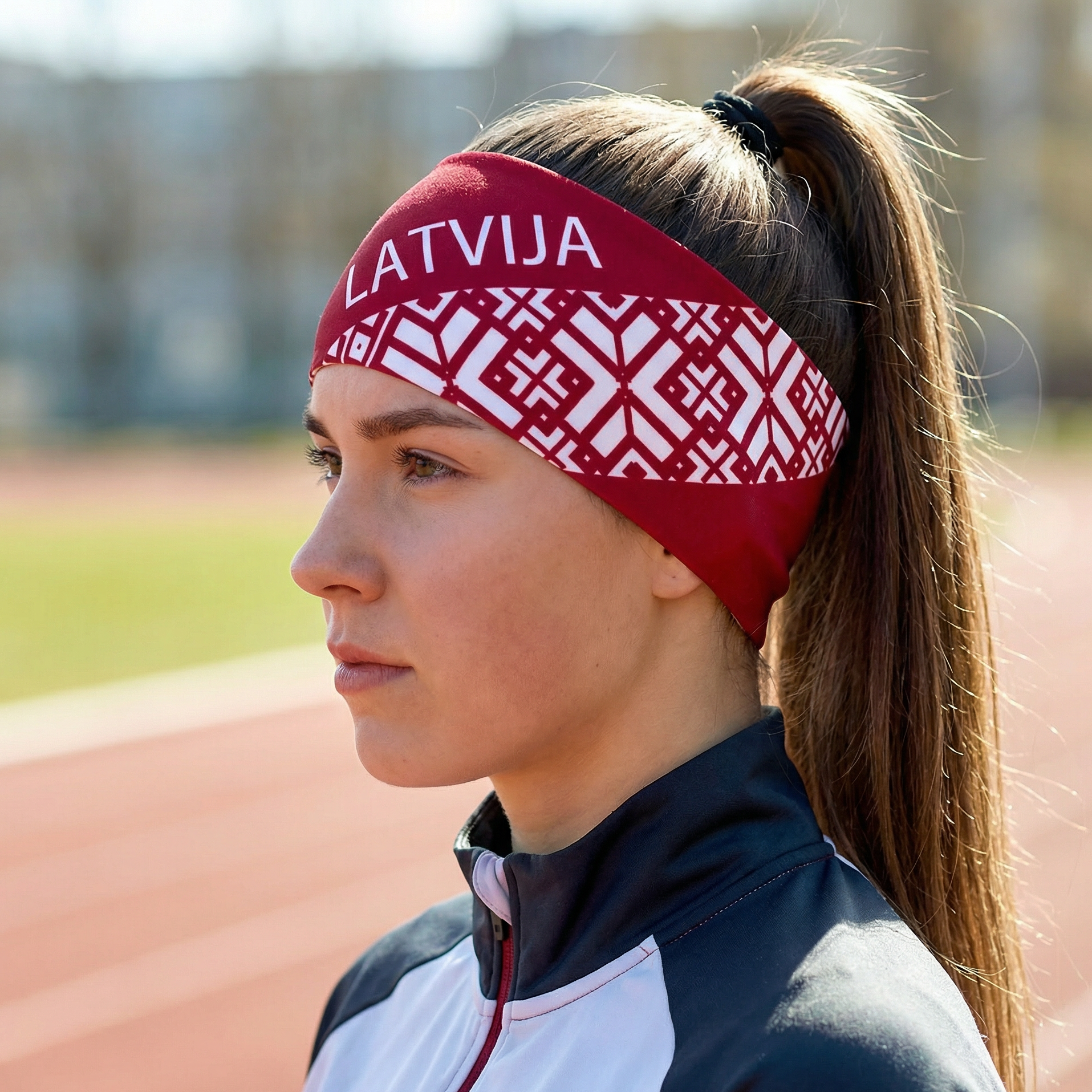 ELEVEN SPORTSWEAR DOLOMITI headband LATVIA red