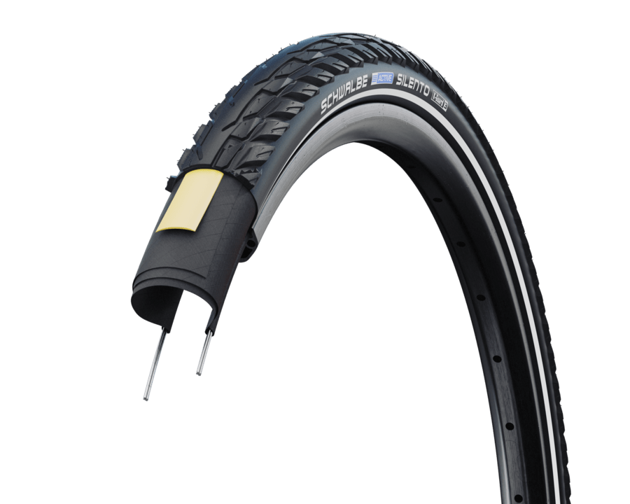 SCHWALBE SILENTO 28 x 1.75 tire - SBC I K - Guard I Black+Reflex - SCHWALBE - Evelostore