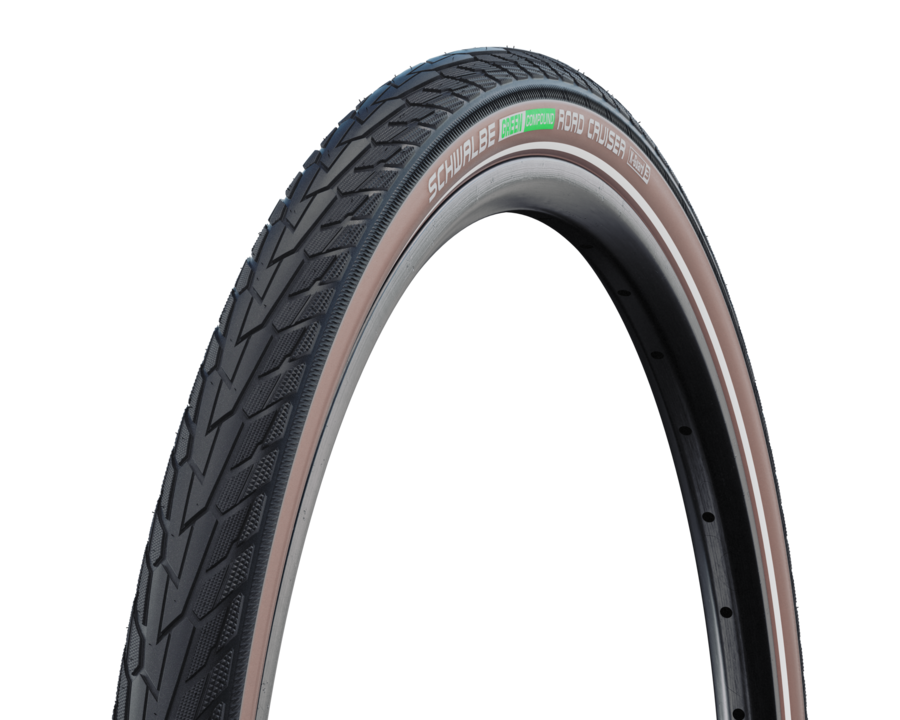 SCHWALBE ROAD CRUISER 28 x 1.60 tire - K-Guard | Green Compound I Black/Coffee+Reflex