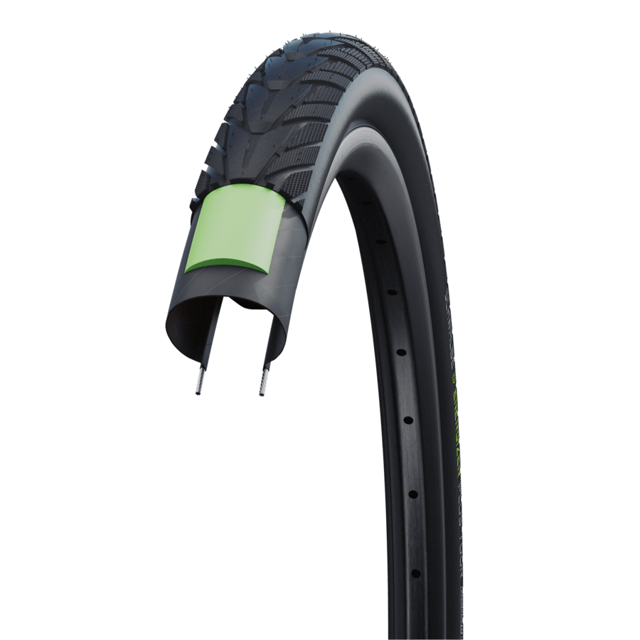SCHWALBE ENERGIZER PLUS 28" tire - GreenGuard I ADDIX E I Black+Reflex - SCHWALBE - Evelostore