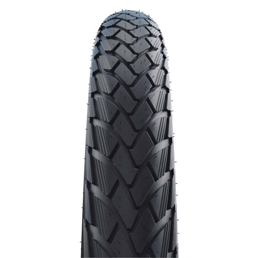 SCHWALBE MARATHON GREEN 28 x 1.25 tire - GreenGuard I ADDIX Eco I Black+reflex - SCHWALBE - Evelostore