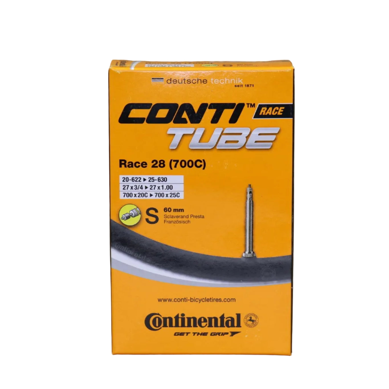 CONTINENTAL 700 x 18/25 PRESTA VOŽTUVAS 60 mm kamera