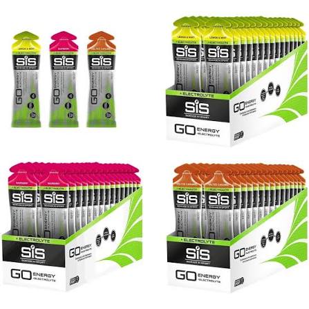 SIS GO ENERGY + ELECTROLYTE energigelæske, æske med 30 stk. à 60 ml