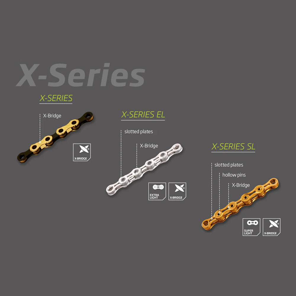 KMC X12 Ti-N Chain - 12-speed - gold/black