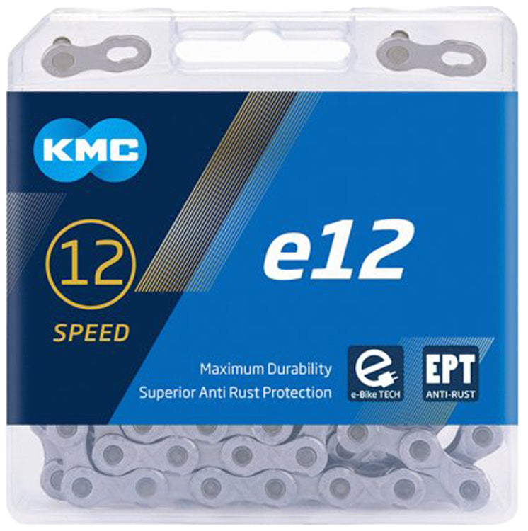 KMC e12 Ti-N elektrijalgratta kett 12-käiguline - hõbedane