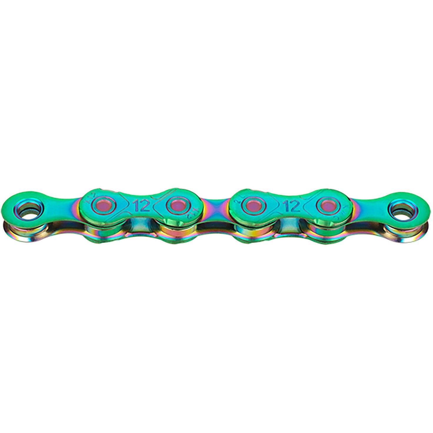 KMC X12 Chain - 12-speed - Aurora Green with Quick Link