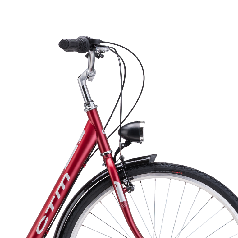 CTM Rita 1.0 28" women's bike - matt dark red pearl / silver