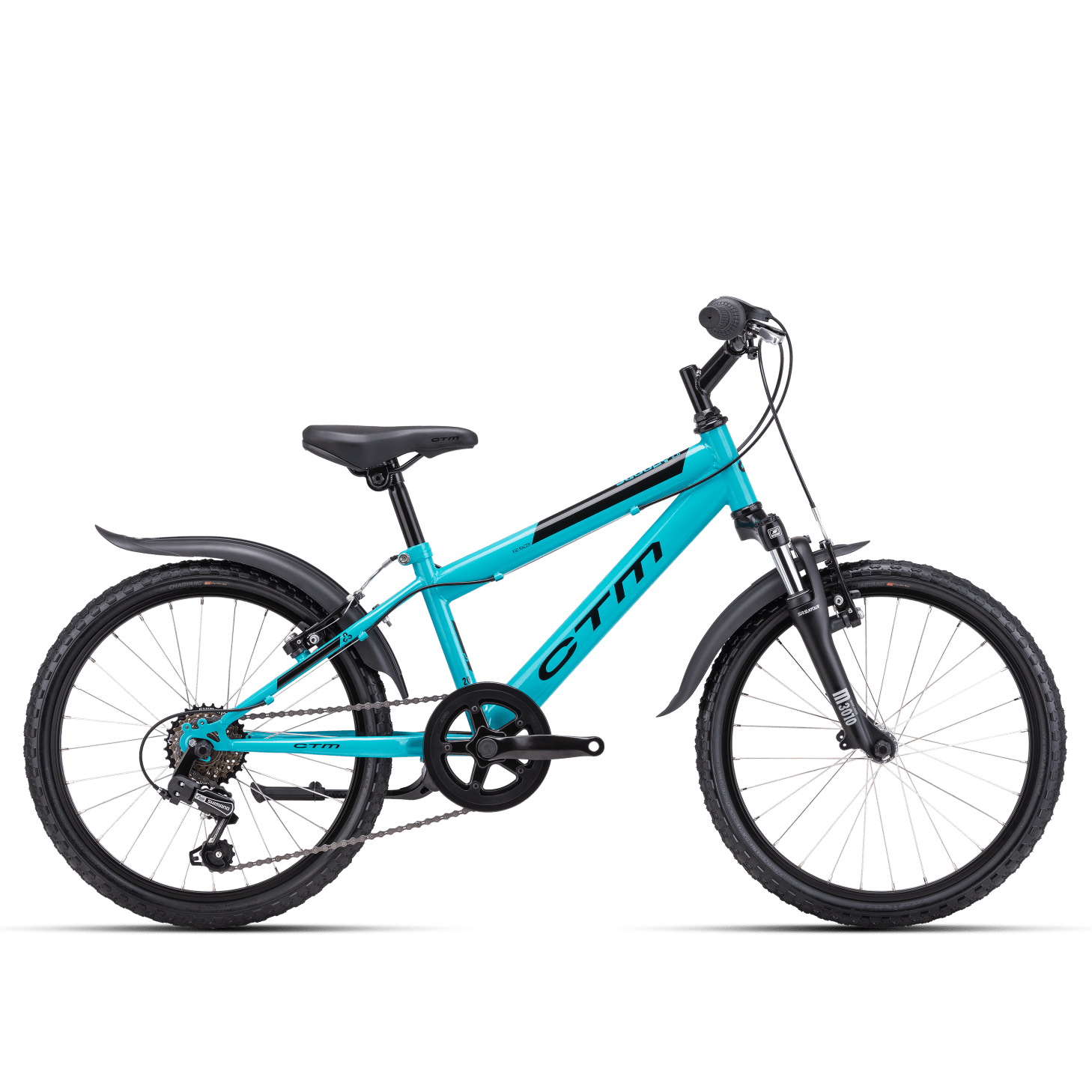 CTM SCOOBY 2.0 20 kids bicycle - aquamarine blue/black - CTM - Evelostore