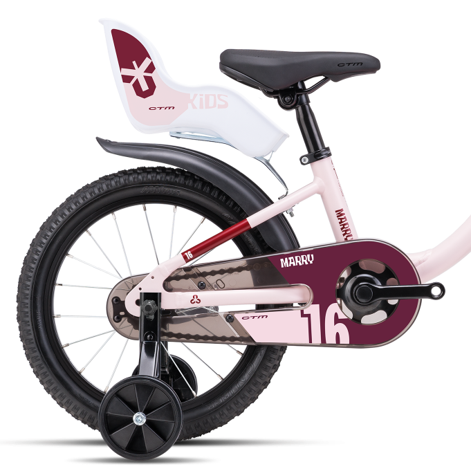 CTM MARRY 16 bērnu velosipēds – gaiši rozā