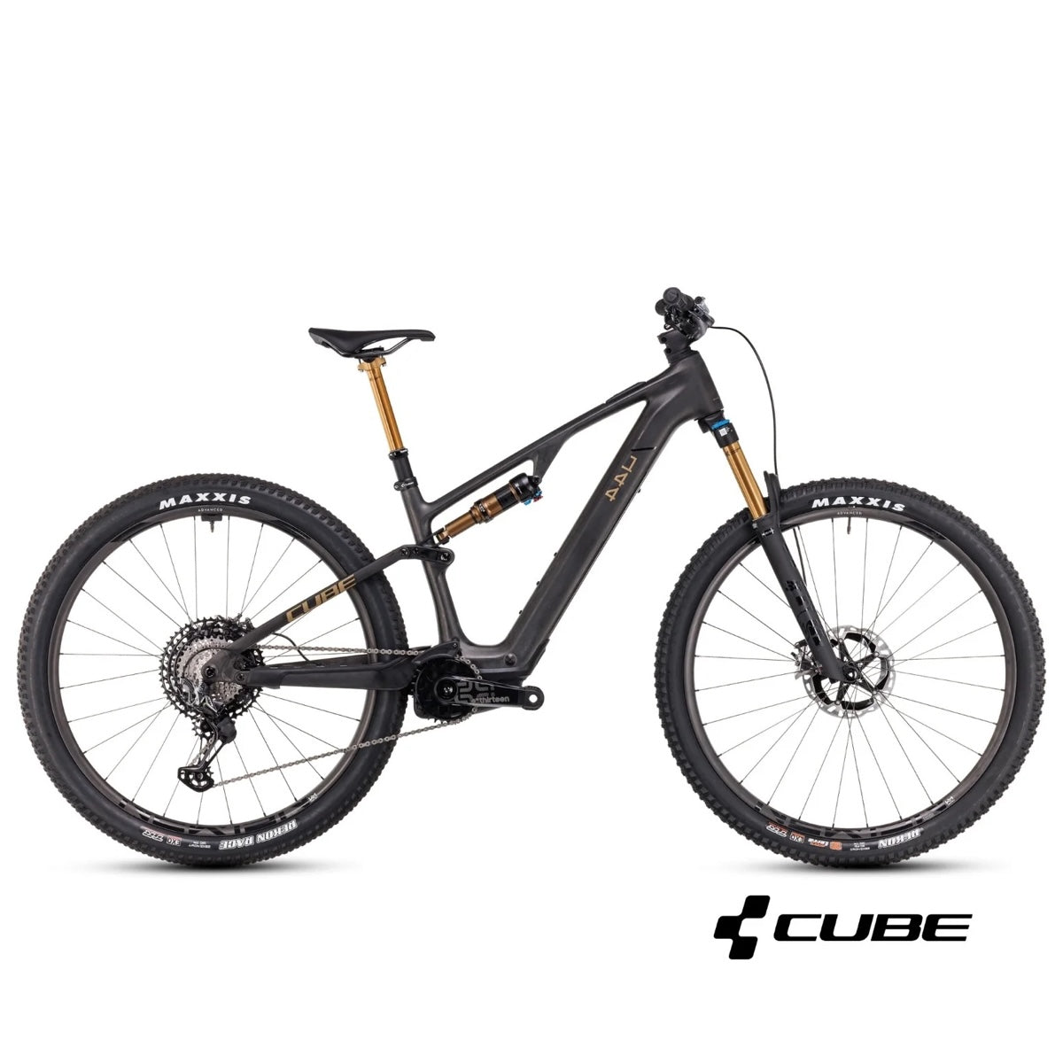 CUBE AMS HYBRID ONE44 C:68X SLT 400X 29 full suspension bike - carbon´n´golddust