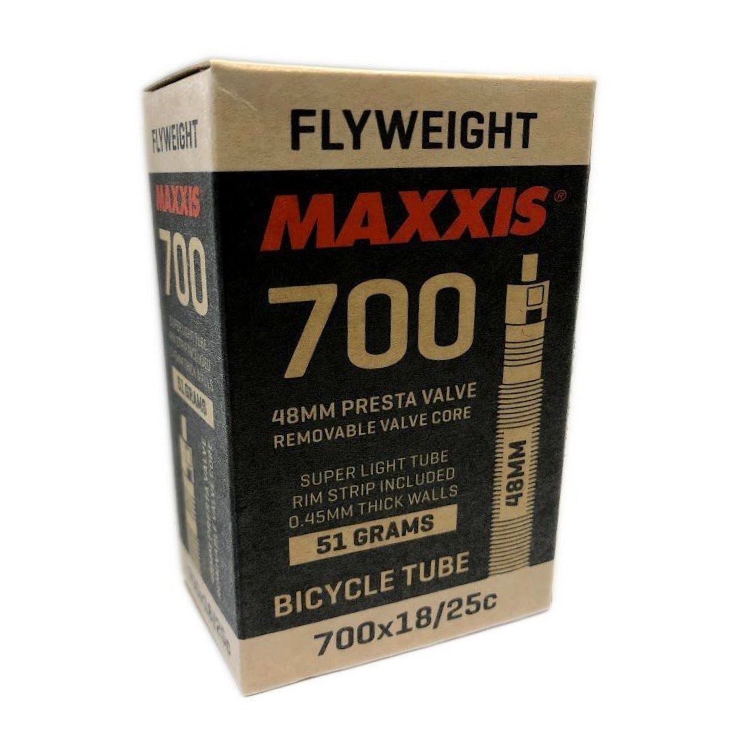 MAXXIS FLYWEIGHT 700 x 18-25C PRESTA RVC tube - 48 mm