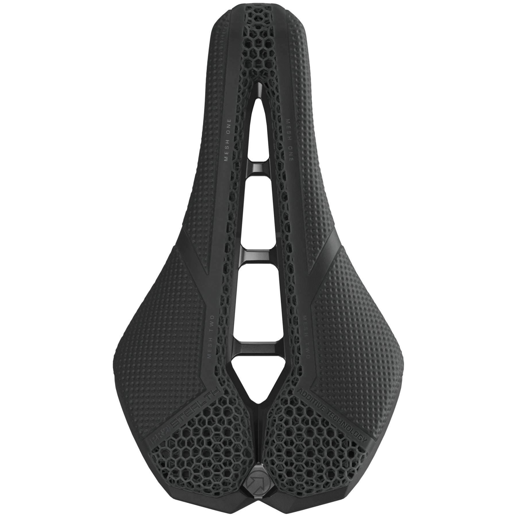 Siodełko PRO PRO Stealth 3D Team – pręty z włókna węglowego – czarne